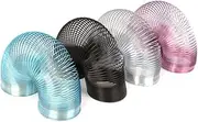 STORKY Silver/Black/Gold/Blue/Purple Metal Magic Rainbow Big Steel Slinkys Spring Nostalgic Go Down The Stairs Walking Toy Spring (Color : Gold)