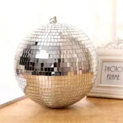 New Mirror Disco Ball Stage Light Rotating Glass Ball Big Party Decorations Bar