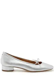 Aeyde Darya 25 Metallic Leather Pumps - Silver 5