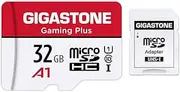 [Gigastone] Micro SD Card 32GB, Gaming Plus, MicroSDHC Memory Card for Nintendo-Switch, Smartpone, Roku, Full HD Video Recording, UHS-I U1 A1 Class 10, up to 90MB/s, with MicroSD to SD Adapter