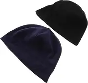 [Minkissy] 2 Pcs Winter Beanie Hats for Men and Women Breathable Brimless Design Warm Cycling and Skiing Cap for Outdoor Sports Comfortable Running Hat