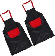 Alipis 2pcs Painting Apron Chef Apron Bib Crafting Apron Wipable Apron Bibs for Adults Funny Apron Grill Apron Aprons Kitchen Apron Children Artist Apron Water Proof