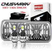 For 1995 1996 1997 Nissan Pickup Hardbody 7x6" LED Headlights Hi/Lo Sealed lamps (for: Nissan)
