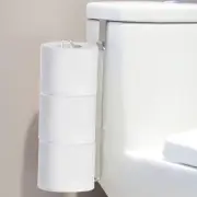 Silver Toilet Paper Holder with 3 Rolls Reserve, Stainless Steel Toilet Paper Ho