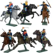 Britains SuperDeetail 7th Cavalry SET OF 3 IN 3 POSES - OUR CHOICE 54mm plastic