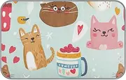 Coffee Hot Cats Cratoon Cute Summer Cooling pad for Dogs Large Self Cooling cat mat for Pig Outdoor Cats cat Accessories tapete Frio para Perros M