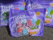 3 BAGS Tiger Pops Easter Lollipops Assorted Flavors 22pcs Each Bag