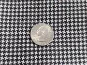28"long/60" VTG/USA 100%cotton Medium Weight Sm BLACK-WHITE Houndstooth Fab NEW