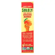 Solely, Organic Fruit Jerky, Mango, 0.8 oz (23 g)