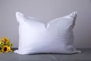 Standard Goose Down Feather Hotel Collection Bed Pillows for Sleeping One Pil...