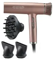 Pro-One Aerolite Hairdryer Ionic & Ceramic + 3 Nozzles - Gold