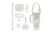 Stanley Cup Accessories Including Water Bottle Handle Strap-White