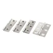 1.8" Long Rectangular Folding Closet Cabinet Door Hinge Hardware 4 Pcs