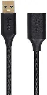 Monoprice USB 3.0 A Male to A Female Premium Extension Black 3 Feet