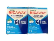 2x Herron Nicaway Stop Smoking Mint Lozenges 4mg Regular Strength 72 Pack