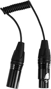 SUPVOX Braided XLR Male to Female 3 Pin Microphone Cable for Male Female Coupler Socket Connector Cable Extension Microphone Cord