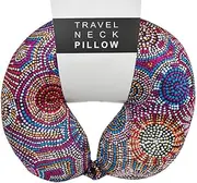 [Generic] Aboriginal Travel Neck Pillow - Tina Martin - Australia, Indigenous, Souvenir, Gift, Christmas