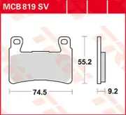TRW Lucas Sintered lining MCB819SV
