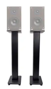 Pair 28" Bookshelf Speaker Stands For Fluance SX6W Bookshelf Speakers