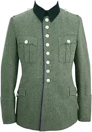 [militaryharbor] WW2 WWII German Heer M27 Officer Chaplains Wool Piped Service Tunic Jacket I