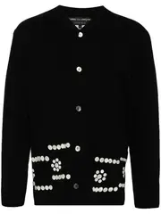 [COMME des GARCONS HOMME PLUS] Acrylic Wool Interlock Knit Cardigan