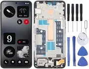 Cell Phone Touch LCD Display for Nothing CMF Phone 1 OLED LCD Screen Digitizer Full Assembly with Frame (Black) Spare Parts