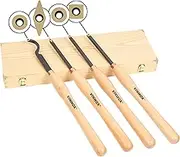 VINWOX 20" Full Size 4 PCS Carbide Wood Lathe Turning Tool Set, Carbide Wood Lathe Chisel Set, Carbide Lathe Turning Tool, Carbide Turning Tool