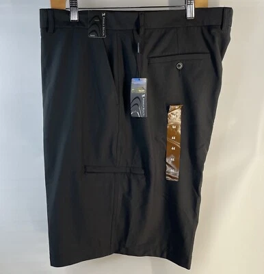 PEBBLE BEACH Performance Golf Shorts Mens 44 Black NWT