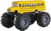 Yunhgft School Bus Toys, Light Yellow Die Casting Bus Toys for Children, Children's Gifts