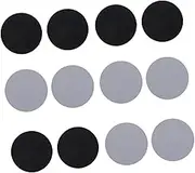 BIUDECO 15 Pairs Creative Sofa Stickers Non Slip Bed Sheet Markers Round Black White for Carpet Retention for Living Room Bedroom Office Use