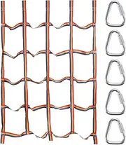 Playground Climbing Net - Competitive Physical Training Climbing Cargo Net, Outdoor Rainbow Treehouse Rope Ladder, Webbing Obstacle Cargo for Outdoor