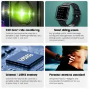 Waterproof F30 Smartwatch for Men Women Fitness Trackers Sports Watch Bracelet