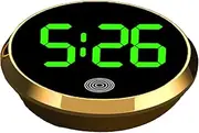 Touch Screen Car Clock | Digital Car Dashboard Clock | Automotive Clock Display | Vehichle Digital Timepiece | Round Dashboard Time Monitor | Stylish Automotive Accessory for, Sedan, Truck and RV