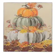 Thanksgiving Fall Harvest Pumpkin Halloween Decor Sign Shelf Sitter Wall Art5x5"