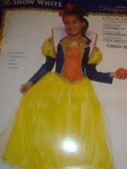 SNOW WHITE Deluxe Costume Girls S 4-6 ~3pc Princess Dress-Forum-NEW