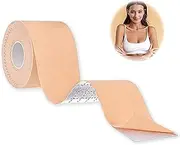 [Peysaitr] Adhesive Bra Tape, Breast Tape, Adhesive Bra, 3.8 cm x 5 m Breast Tape Push Up, Invisible Breast Firming Tape, Body Tape Suitable for Large Breasts, Reusable Bra for Backless Dresses, Boob Tape,