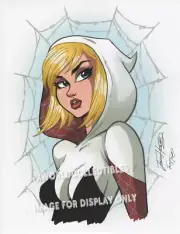 SPIDER-GWEN ART PRINT SIGNED ~ JOSH HOWARD 11x14