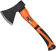 Hogdseirrs Edward Tools Harden Camping Axe 15" with Sheath - Forged Carbon Steel Head with Fiberglass Handle - Survival/Wood Splitting Hatchet for Hunting, Backpacking, Chopping Wood