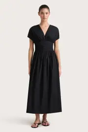 Auve Midi Dress Black