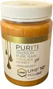 Puriti Premium Pure Raw Manuka Honey UMF 10+ MGO 263+ (1 kg)