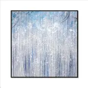 Framed Oil Painting Hand Painted Abstract Modern Canvas - Cerulean Forest (100cm x 100cm)