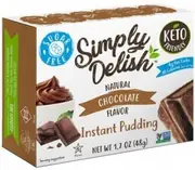 Simply Delish Chocolate Natural Pudding & Pie Filling G/F 48g