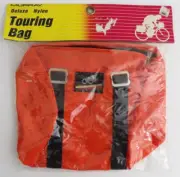 VINTAGE MURRAY DELUXE NYLON BICYCLE BIKE TOURING HANDLEBAR BAG ORANGE NIP NEW