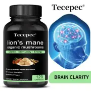 Lion's Mane Mushrooms Dietary Supplement, Clarity,Immunity & Energy Support