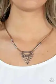 Paparazzi's "Tulum Totem" Brown Necklace with Earrings