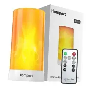 【Upgraded】 LED Flame Lights with Remote & Timer, 4-Mode Remote Control-1 Pcs