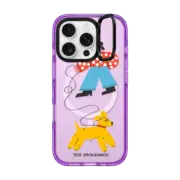 iPhone 16 Pro Impact Ring Stand Case MagSafe Compatible Dog Walk iPhone Case by Tess Smith-Roberts
