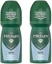 Mitchum for Men Roll-On Antiperspirant & Deodorant, Unscented, 100ml - 2pc