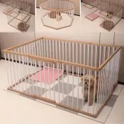 Dog Playpen Indoor Pet Enclosure Fence, Outdoor Portable Puppy Exercise Pen with