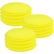 Yellow Polish Foam Sponge Car Applicator Cleaning Waxing Round Pad Auto Washing༄